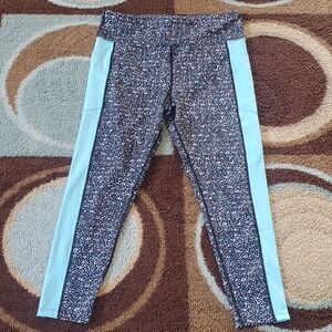Lularoe XLarge Rise Athletic Brave Ankle Fitness Legging, Teal/turquoise/Lt Blue
